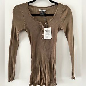 Isabel Etoile Marant Henley shirt - khaki color - medium size - never worn